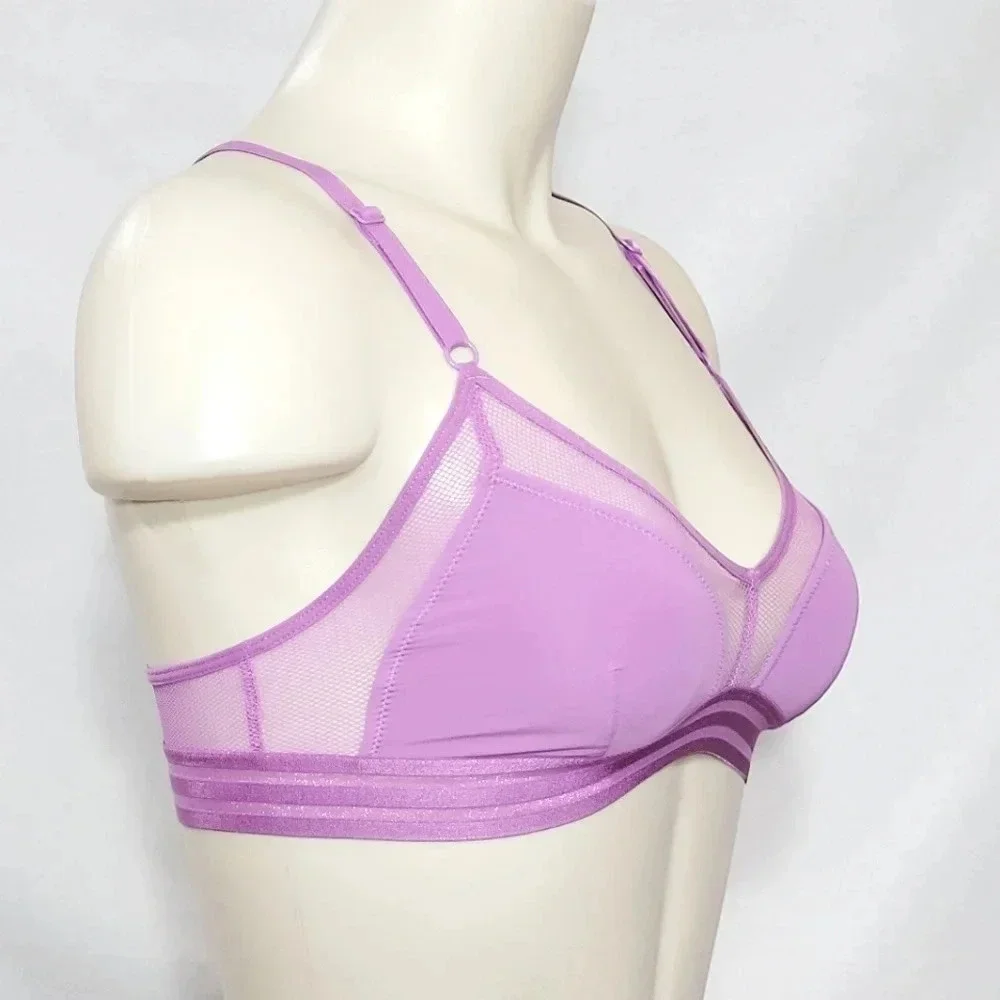 SMALL Xhilaration Sporty Mesh Racer Bralette Vivid Violet  New with Tags‎